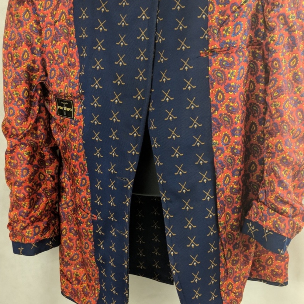 70s Vintage Wide Lapel Mens Polyester - Picture 6 of 8